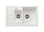 Blanco Spüle 513468 78 x 50 cm, PuraDur weiß, reversibel, Ablauffernbedienung mit Drehbetätigung