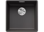 Blanco Subline 400-f Spüle 523495 42,7x42,7cm, PuraDur felsgrau, für Unterbau