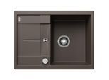 Blanco Metra 45 s Spüle Compact 519581 68 x 50 cm, PuraDur cafe, reversibel, Ablauffernbedienung mit Drehbetätigung