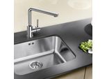 Blanco Supra 500 U Spüle 518205 53x43cm, Edelstahl Bürstfinish, für Unterbau