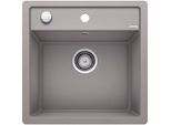 Blanco Spüle 518531 50,5x50cm, PuraDur alumetallic, mit Ablauffernbedienung