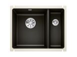Blanco Subline 350/150-u Spüle 523747 56,7x45,6cm, PuraPlus schwarz, für Unterbau