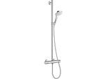 hansgrohe Croma Select E Multi Semipipe 27248400 weiß-chrom, mit Thermostat
