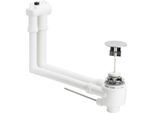 Viega Ab-/Überlauf-Kombination 671471 G 1 1/4x60mm, Kunststoff verchromt, mit Überlauffunktion für Waschtisch