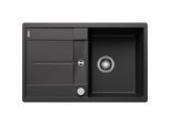 Blanco Spüle 519081 77 x 49 cm, PuraDur anthrazit, reversibel, Ablauffernbedienung mit Drehbetätigung