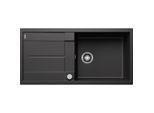 Blanco Spüle 515286 100 x 50 cm, PuraDur anthrazit, reversibel, Ablauffernbedienung mit Drehbetätigung