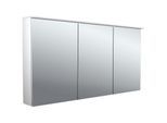 Emco pure 2 Design Aufputz-Lichtspiegelschrank 979705406 1400x711mm, LED, mit Lichtsegel, 3-türig, Aluminium