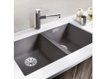Blanco Subline 350/350-u Spüle 523575 75,5x46cm, PuraDur felsgrau, für Unterbau
