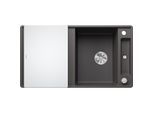 Blanco Axia iii 5 s-f Spüle 523232 90,5x50cm, PuraDur felsgrau, reversibel, mit Glasschneidbrett