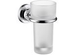 hansgrohe Zahnbecher Axor Citterio M 41734000 Kristallglas, Halter Metall, chrom