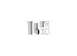 Duravit ME by Starck Vario Anschlussset 0014220000 Universal Abgang und Excenter, für WC