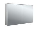 Emco pure 2 Design Aufputz-Lichtspiegelschrank 979705405 1200x711mm, LED, mit Lichtsegel, 2-türig, Aluminium