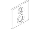 hansgrohe Rosette Axor Citterio 96761000 Unterputz, chrom, für Thermostat