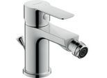 Duravit A.1 Bidetarmatur A12400001010 chrom, Zugstange, Ausladung 118mm, mit Zugstangen-Ablaufgarnitur