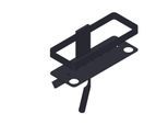 Giese Newport Duschkorb 30818-14 mit Halter für Rasierer, mit Glasabzieher, schwarz matt