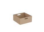 Vitra Equal Leder-Box 64113 35 x 35 x 16 cm, 2 Grifflöcher, beige