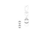 Herzbach MODUL7 Verlängerung 20mm PUSH-Thermostat 70.718013.1.09 Wandauslauf 1 Verbraucher