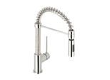Herzbach Design new Spültisch-Einhebelmischer 10.136080.1.01 chrom, Spiralfederauslauf schwenkbar