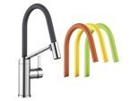 Blanco Küchenarmatur 524813 flexibel, chrom / lava grey / kiwi / orange