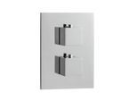 Herzbach NeoCastell Fertigmontageset 11.503055.2.01 Unterputz-Brause-Thermostat square, chrom