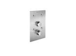 Schell Fertigmontageset 019002899 Frontplatte Edelstahl, Selbstschluss-Thermostat