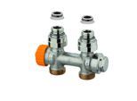 Heimeier Multilux Eclipse Thermostatventil 3865-02.000 Rp 1/2, Durchgang, für Zweirohrsystem, Rotguss vernickelt