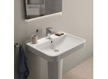 Ideal Standard i.life B Waschtisch T533401 ohne Hahnloch, mit Überlauf, 65 x 48 x 18 cm, weiß
