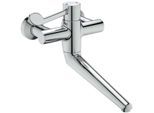 Ideal Standard CeraPlus 2 Wand-Waschtisch-Thermostat A6701AA absperrbar, DN 15, Ausladung 356 mm, chrom