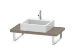 Duravit DuraStyle Konsole DS100C07575 für Aufsatzbecken, 1 Ausschnitt, Stärke 4.5 cm, Leinen