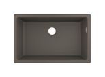 hansgrohe Unterbauspüle 43432290 710 x 450 mm, 1 Hauptbecken, steingrau