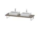 Duravit DuraStyle Konsole DS103C03535 für Aufsatzbecken, 2 Ausschnitte, Stärke 4.5 cm, Eiche terra