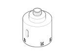 Dornbracht Griff Thermostat M14x1 chrom 091733003-00 091733003 D 47 x 59 mm Chrom