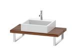 Duravit DuraStyle Konsole DS100C07979 für Aufsatzbecken, 1 Ausschnitt, Stärke 4.5 cm, Nussbaum natur