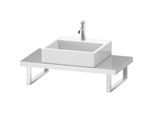 Duravit DuraStyle Konsole DS100C02222 für Aufsatzbecken, 1 Ausschnitt, Stärke 4.5 cm, weiß hochglanz