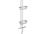 Emco Wandetagere System 2 356600108 chrom, 2 tiefe Körbe, Duschwischer