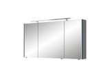 Pelipal Serie 7045 Spiegelschrank SEEA02413G138AU LED-Plus-Aufsatzleuchte, dreitürig, chrom, 130 cm