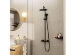 hansgrohe Vernis Blend 240 1jet Showerpipe 26426670 1jet, mit Thermostat, mattschwarz