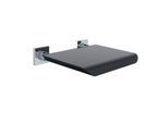 Emco System 2 Wandklappsitz 355121202 schwarz, Sitzfläche aus Polyurethanschaum