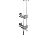 Emco System 2 Türetagere 354500127 chrom, 2 tiefe Eck-Körbe, Duschwischer