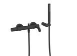 Tres Study Wannenarmatur 26117001NM Aufputz, mit Wannen-Brause-Set, schwarz matt