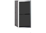 Emco 972527921 WC-Papier-Modul - Unterputzmodell 344mm, chrom/schwarz