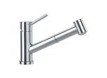 Villeroy und Boch Küchenarmatur Como Switch 927200LE 7,8 l/min, ausziehbar, Umstellung Strahl/Brause, Edelstahl massiv, poliert