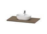 Duravit Luv Waschtisch-Konsole LU946407777 98,8 x 59,5 cm, aus Massivholz, mit 1 Ausschnitt, nussbaum
