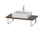 Duravit DuraStyle Konsole DS104C02121 für Aufsatzbecken, 1 Ausschnitt, Stärke 3 cm, Nussbaum dunkel