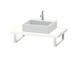 Duravit DuraStyle Konsole DS102C02222 für Aufsatzbecken, 1 Ausschnitt, Stärke 4.5 cm, weiß hochglanz