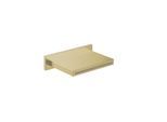 Herzbach Design iX PVD Schwall-Auslauf 21.694000.1.41 Brass Steel, für Wand-Aufputz-Montage