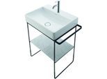 Duravit DuraSquare Metallkonsole 0031154600 56,5x45,1cm, bodenstehend, schwarz matt