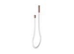 KEUCO Universal Gussschlauch 59996291851 1800mm, Schlauch weiß, Rotgold gebürstet / weiß