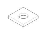 Dornbracht Rosette 2-Wegeumst.WR MEM 092778014-00 60x60x25_chrom