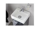 Artiqua Serie 831 Keramikwaschtisch 831-SWT-CM01 weiss, mit Hahnloch und Zwangsablauf